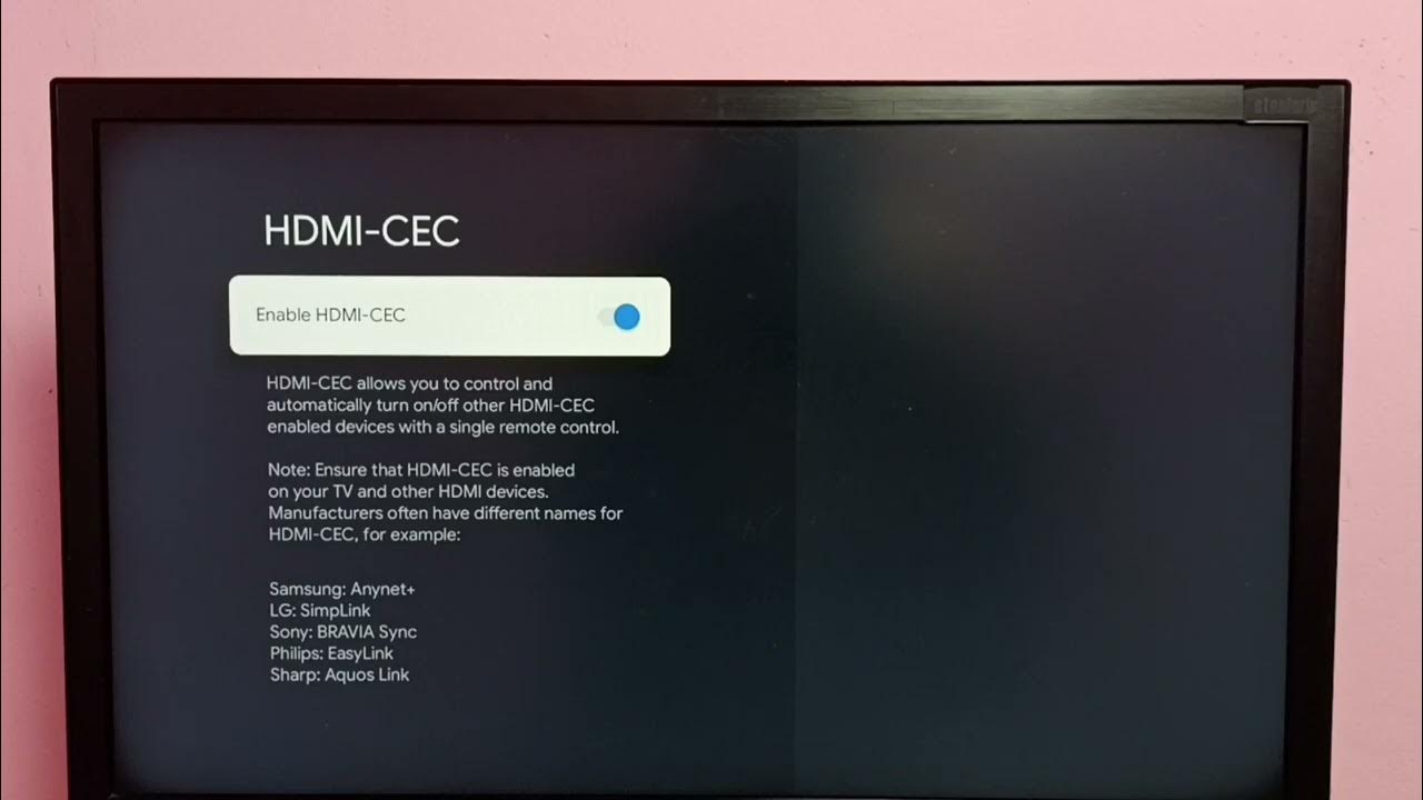 TCL Smart Google TV How to Enable HDMI CEC Device Control What is