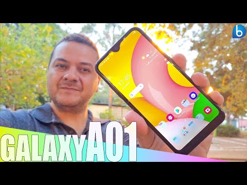 Novo Samsung GALAXY A01  Ele j est AQUI COMIGO Unboxing e Impresses