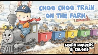 BunnyO⁰²⁵ Choo Choo Train on the Farm | Learn Number & Colors | Nursery Rhyme for Kids screenshot 4