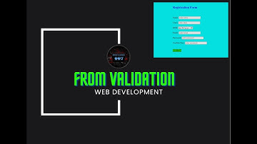 Web Technology || Form Validation || HTML, CSS, JS