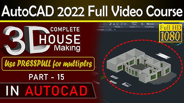 2D Plan convert to 3d | 3d House making | Part 15 | AutoCAD 2022 Course | Engineer Tauseef Ullah