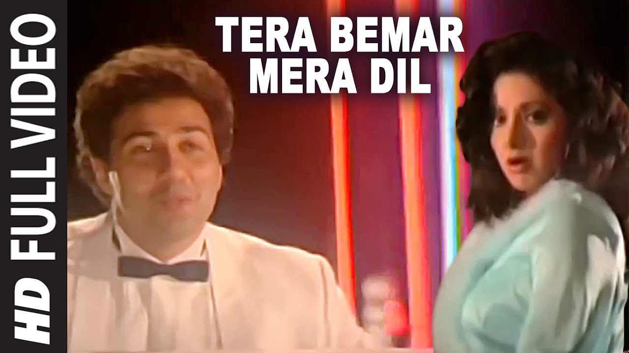 Tera Bemar Mera Dil  Video Song  Chaalbaaz  Moh Aziz Kavita Krishnamurthy  Sunny Deol Sridevi