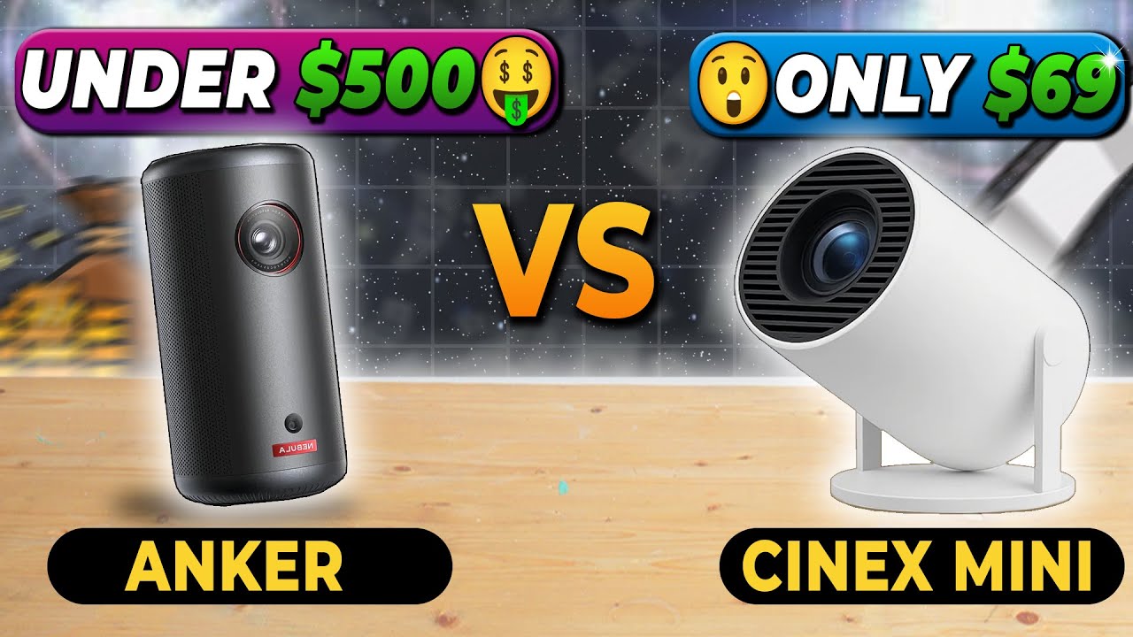 Anker Nebula Capsule vs $69 CineX Projector — $500 Mini Projector