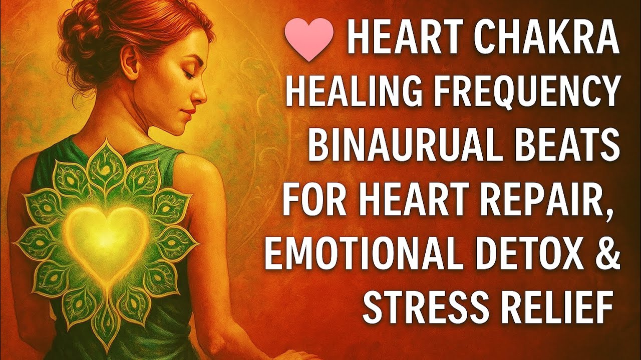 💓 Heart Chakra Healing Frequency | Binaural Beats for Heart Repair ...