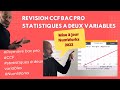  prparer son ccf bac pro mathmatiques  statistiques  deux variables