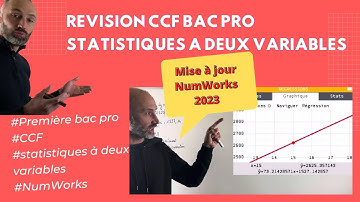 🎓 Préparer son CCF Bac Pro mathématiques - Statistiques à deux variables