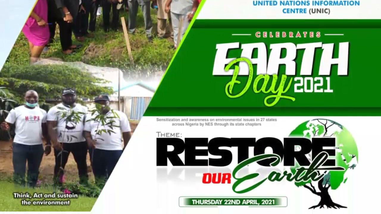 World Earth's Day April 22nd, 2021.: "Restore our Earth"