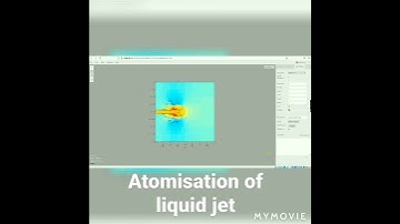 Atomisation of liquid jet #basilisk #simulation #shorts #computationalfluiddynamics