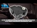 How to Replace HVAC Blend Door Actuator 1999-2006 Chevrolet Silverado 1500
