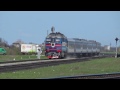 ТЭП70-0087 с поездом 'Интерсити' Киев - Херсон прибывает на ст.Николаев
