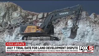 Trial date set for Clark County land development dispute