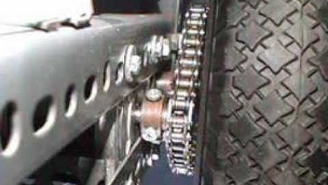 Roverbot - Stepper motor / gears / wheel  in operation (small video)