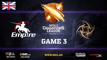 D2CL S6: Team Empire vs. NiP game 3 [EN]