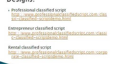 Classified script, PHP classified script