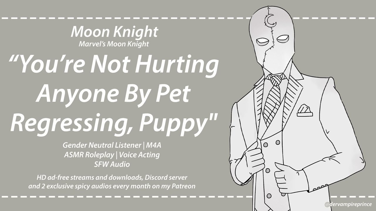 ASMR | Moon Knight - Pet Regression Comfort From Steven Grant [M4A] [Puppy Pet Regression]