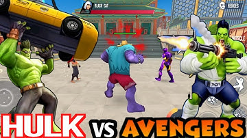 💥HULK vs AVENGERS💥 in SPIDER FIGHTER 3 ACTION GAMEPLAY.