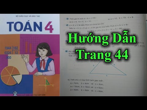 Video Hướng Dẫn Giải SGK Toán Lớp 4 Tiểu Học - Trang 44 - youtube