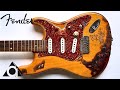 ボディが焼かれたギターをリフィニッシュして綺麗にしました。-I refinished a guitar with a burnt body and cleaned it up.-