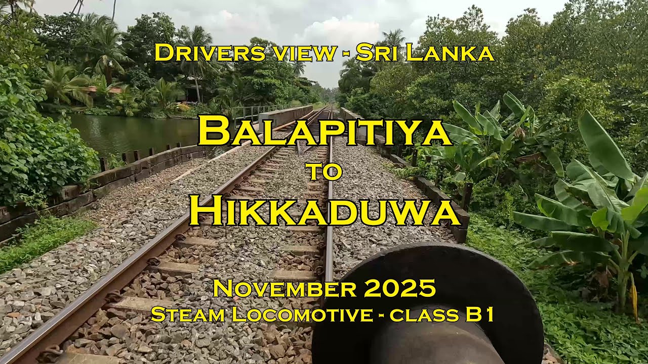 Drivers view Sri Lanka, Balapitiya to Hikkaduwa, Nov 2025