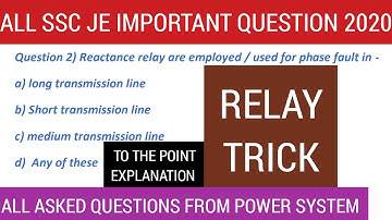 Q2) #reactanceRelay #admittancerelay #Mhorelay #impedancerelay #ohmrelay Reactance relay