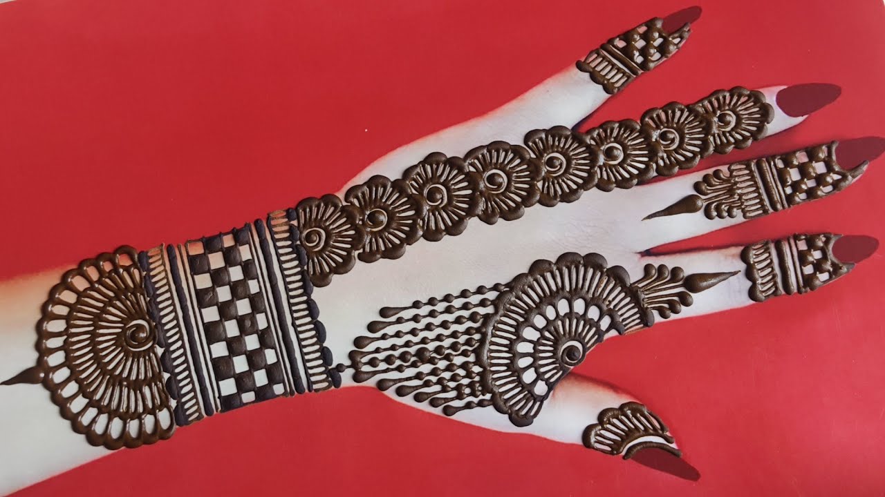 New simple arabic mehndi designvery easy stylish flower mehndi design