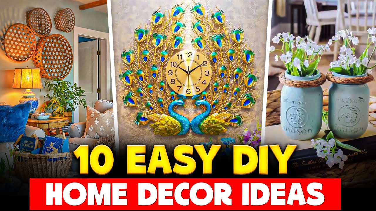 10 Easy DIY Home Décor Ideas That Won't Break the Bank - YouTube