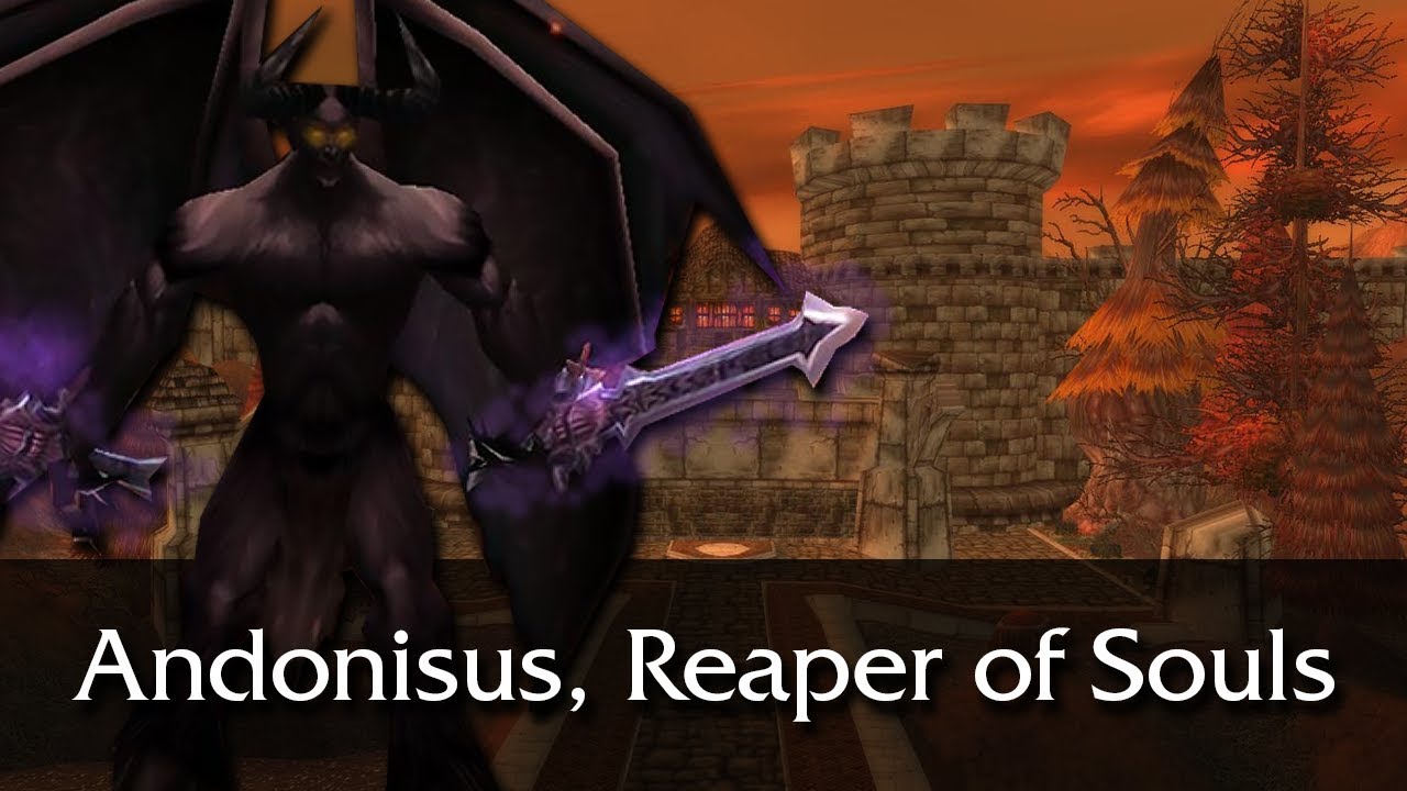 Obtaining Andonisus, Reaper of Souls - Atiesh fight - Anathema Lights Hope