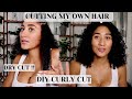 DIY CURLY CUT~Trimming My Own Hair~HOW TO TRIM YOUR CURLY HAIR AT HOME