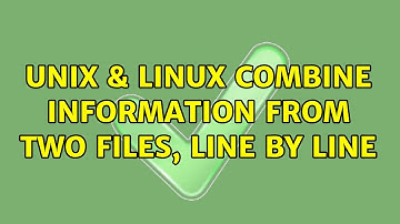 Unix & Linux: Combine information from two files, line by line (3 Solutions!!)
