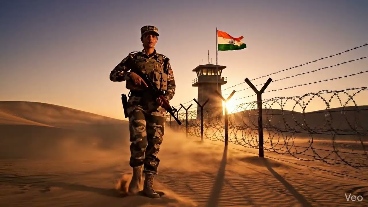 🇮🇳 BSF Content – Female Soldier on Desert Duty (Rajasthan)