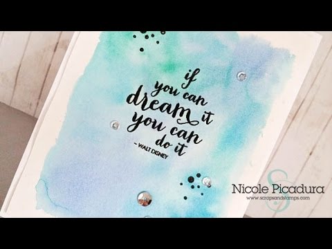 How To Do Calligraphy With Watercolour And A Paint Brush 