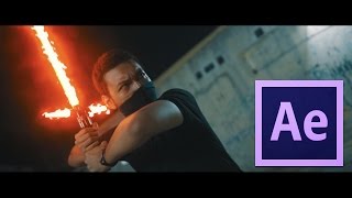 After Effect Tutorial - Kylo Ren's Light Saber Effect & Voice Effects & Space Ship Sound Effects!