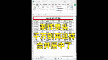 原来Excel制作表头这么简单😯太快了 #office办公技巧 #职场 #excel #excel技巧 #Excel