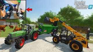 Manure spreading work | Farming Simulator 22 / Steering wheel + Joystick screenshot 3