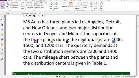 Transportation model