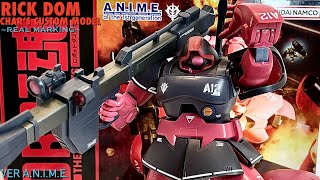 Robot Spirits MS-09RS Rick Dom [Char’s Custom Model] (ver. ANIME) ~Real Marking~ Review