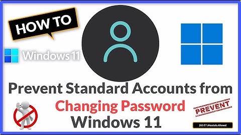 Prevent Standard Accounts from Changing Password in Windows 11