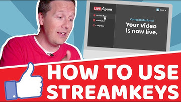 How to use a Streamkey for Facebook Live! (2018)