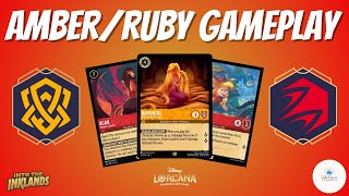 AMBER/RUBY FUN! - Disney Lorcana Gameplay