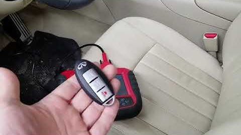 How to easily program Infiniti Nissan smart key with SKP1000 no tokens needed!!!!!