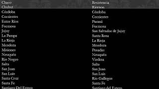 Las Capitales De Las Provincias De Argentina Las Capitales De Las Provincias De Argentina