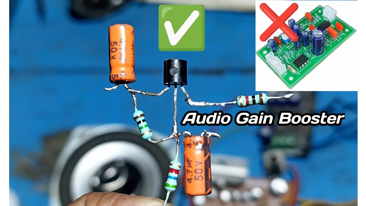 Audio Gain Booster Circuit😱 100% Working