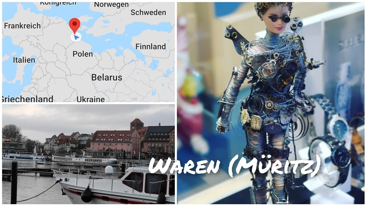 Немецкий городок Варен(Мюритц) Германия маленький городок Urlaub Waren Waren Müritz Kur