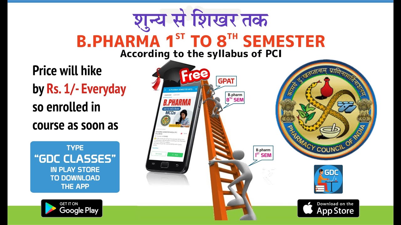 B.PHARM SEMESTER MCQs (1ST TO 8TH SEMESTER) | PHARMACY COUNCIL OF INDIA ...