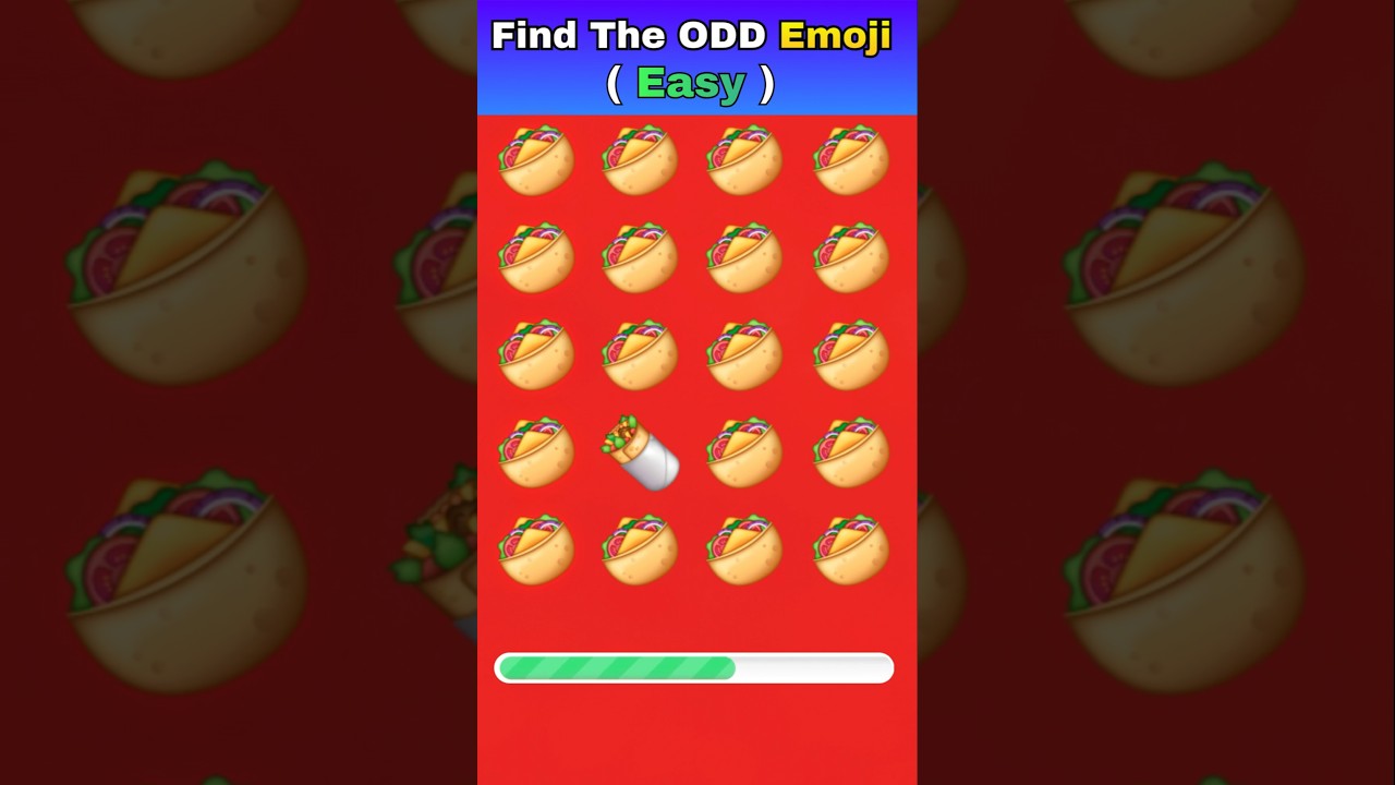 Сможете ли вы найти нечетный смайлик? Викторина по смайликам 