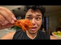 SPICY CHICKEN WINGS CHALLENGE! ATOMIC WING STOP