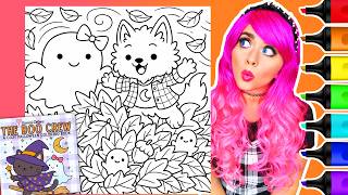 Coloring The Boo Crew Cozy Halloween Coloring Book 👻 Autumn Leaf Jumping 🍂🍁 Ohuhu Art Markers
