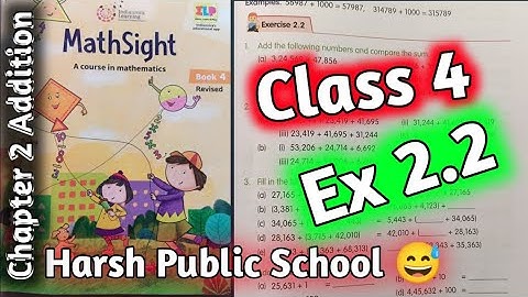 Class 4 Maths | Ex 2.2 Chapter 2|4 Class 4 Mathsight|  Class 4@hpsgurugram