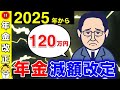 【2025年】年金120万円の減額！？年金改定で私たちの年金はどうなる？