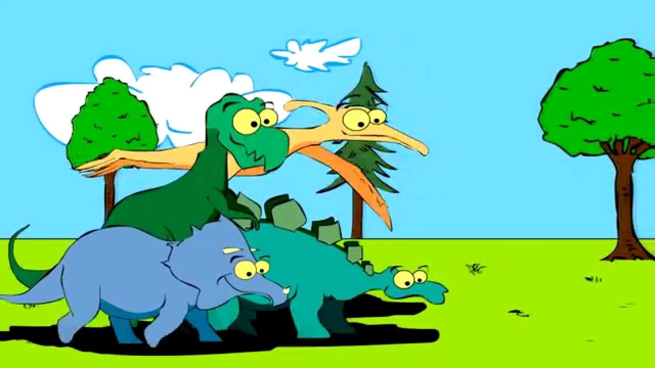 The Dinosaurs - Funny Song for Children - YouTube